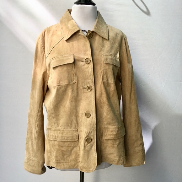 ST. JOHN'S BAY Suede Jacket Size L - Picture 2 of 7